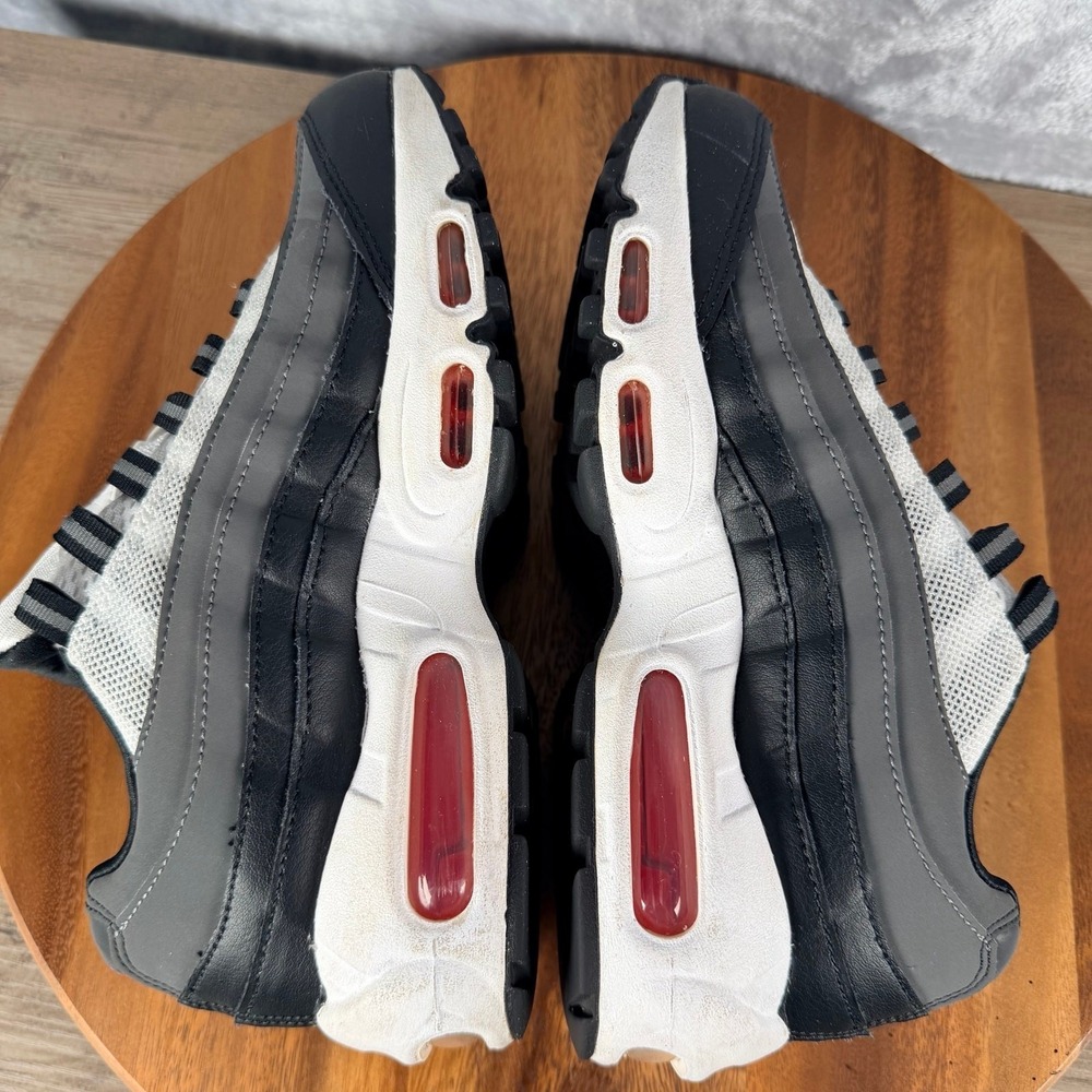 Nike Air Max 95 Recraft Shoes GS Size 5.5Y Gray Black Red Sneaker CJ3906-105 - Picture 6 of 15